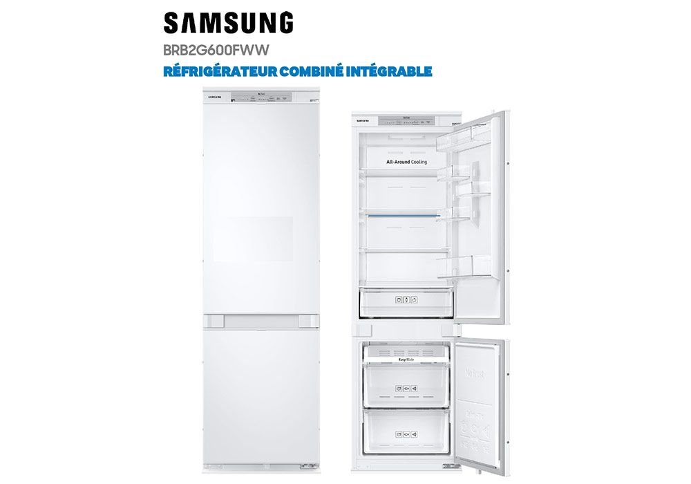 Refrigerador combinado Integrable Samsung (BRB2G600FWW)