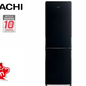 Refrigerador combinado 2 Puertas 330L Verre Negro Hitachi (RBG411PRU0)