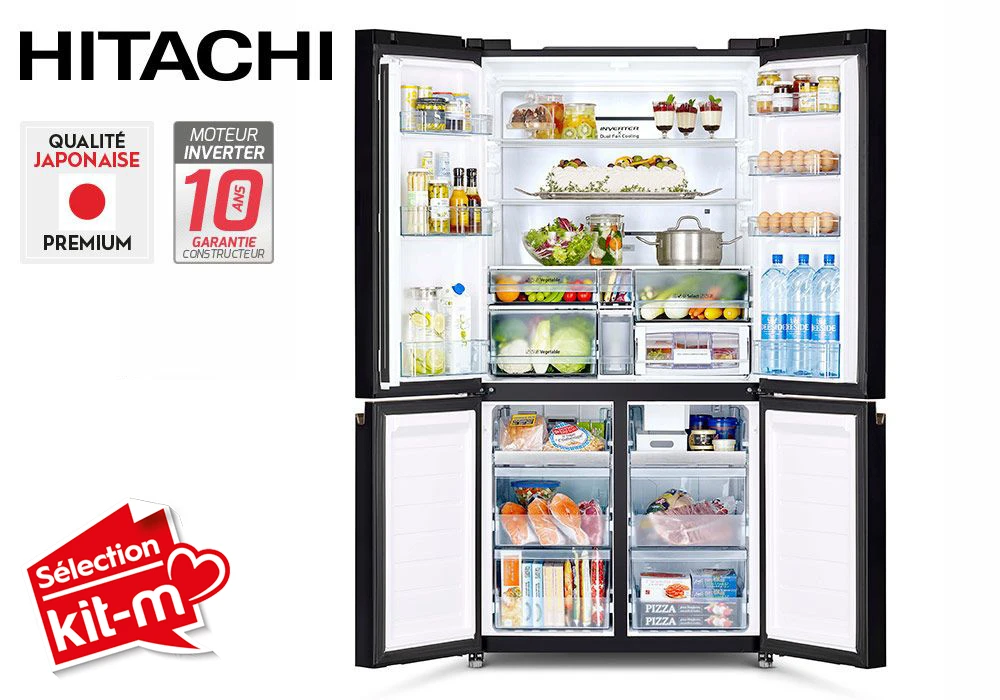 Refrigerador combinado 4 Puertas 569L Hitachi (RWB640VRU0) - Imagen 4