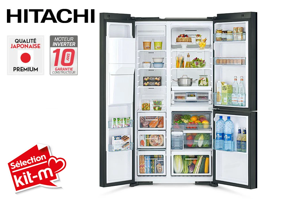 Refrigerador americano 3 Puertas Hitachi (R-MX700GVRU0 GBK) - Imagen 2