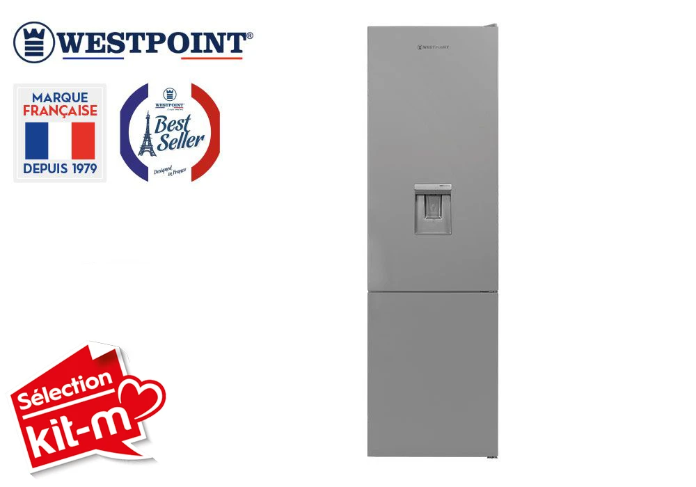 Combinado 2 Puertas con Dispensador de agua 367L Westpoint  (WCNI-40F21-EWDS)