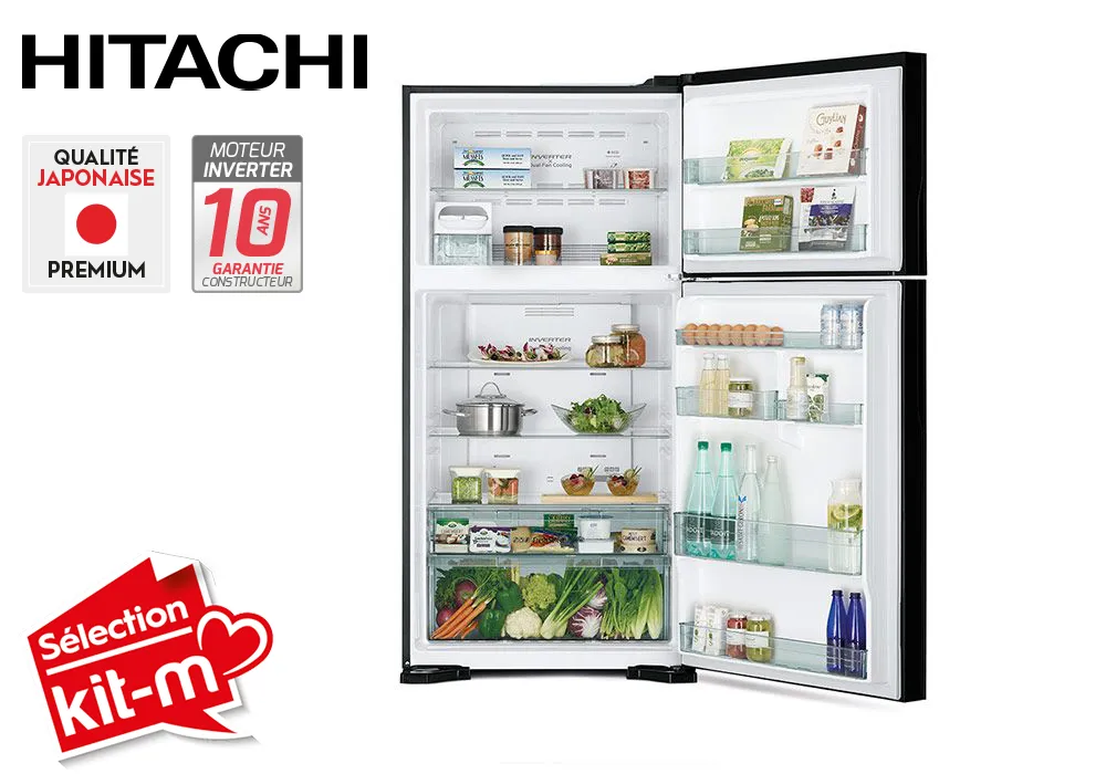 Refrigerador 2 Puertas 510L Beige Hitachi (RV611PRU0 BEG) - Imagen 2