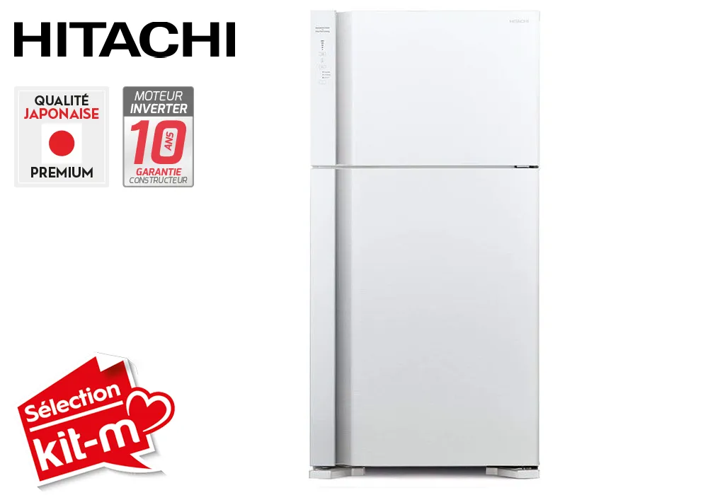 Refrigerador 2 Puertas 510L Blanco Hitachi (RV611PRU0 PWH)