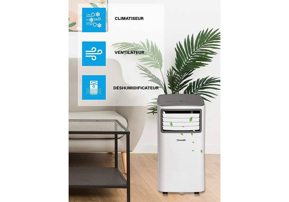 Aire acondicionado móvil 9000BTU con Función Deshumidificador Climadiff (CLIMA9K1) - Imagen 3