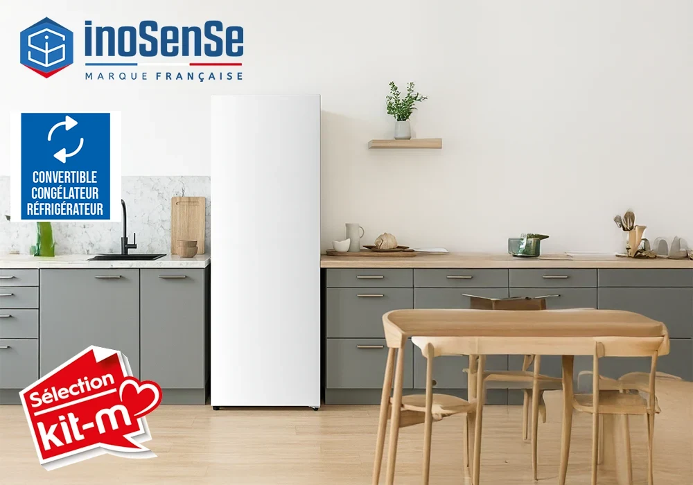 Congelador vertical 1 Puerta Convertible en Refrigerador 206L InoSense - Imagen 3