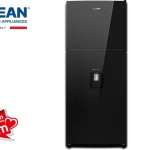 Refrigerador 2 Puertas Acristalada Negra OCEAN OSDD382NFBG3