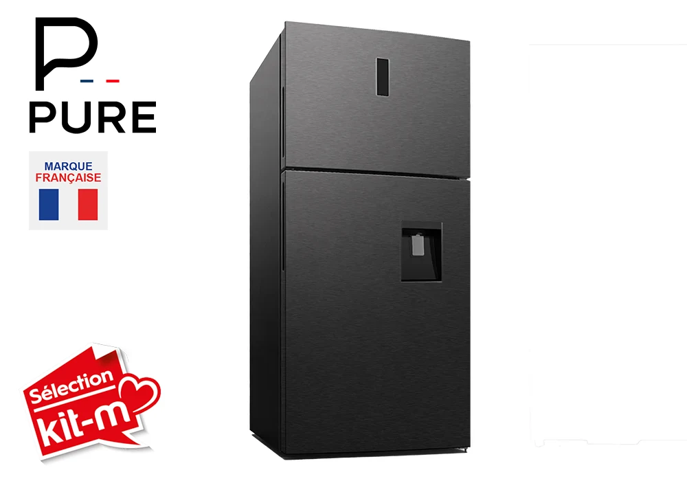 Refrigerador 2 Puertas Dark Inox 483L PURE