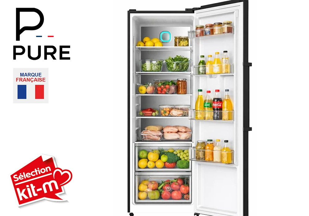 Refrigerador vertical 1 Puerta Dark Inox PURE - Imagen 3