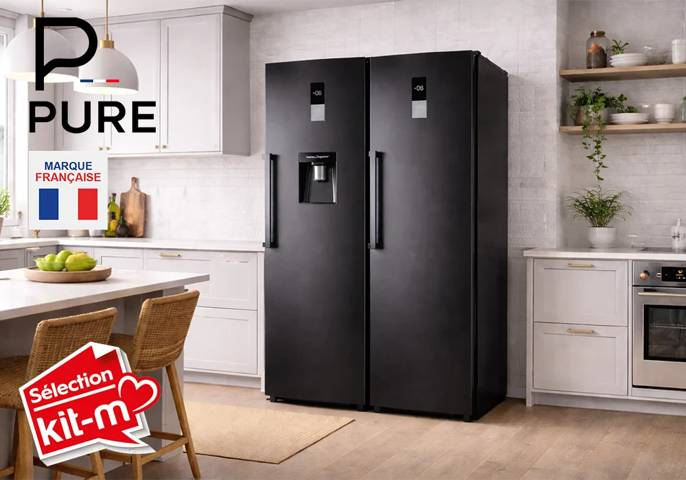 Refrigerador vertical 1 Puerta Dark Inox PURE - Imagen 4