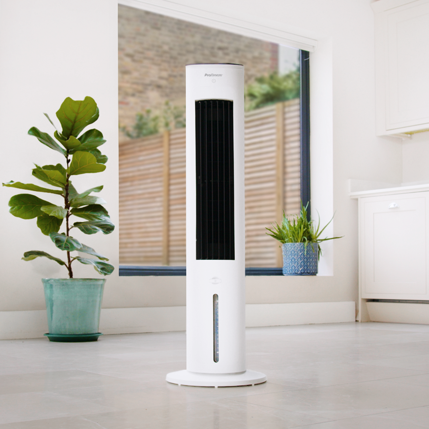 OmniAir Enfriador de aire evaporativo 5 L y ventilador de torre portátil con modos de humidificación - Imagen 4