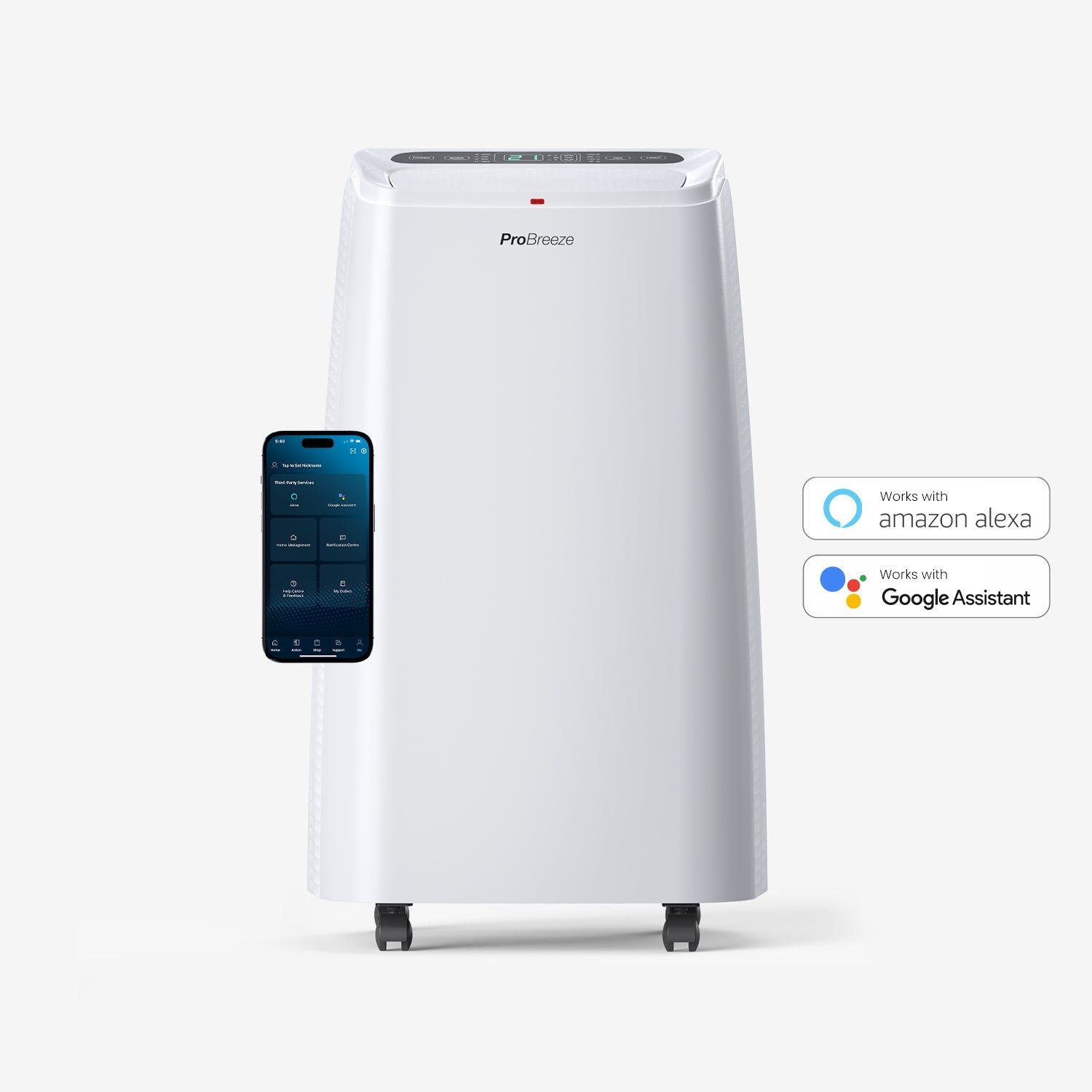Climatizador portátil 4 en 1 de 12 000 BTU, calefacción con función de deshumidificación – Aplicación Wifi inteligente