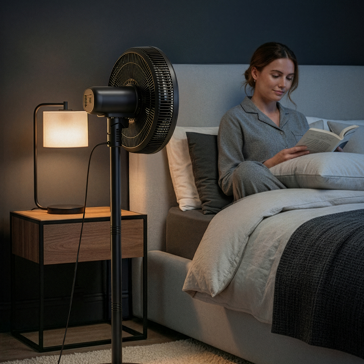 AirFlo™ Slim Ventilateur sur pied hybride 43″ – Circulateur d’air ultra-silencieux – Noir - Imagen 3