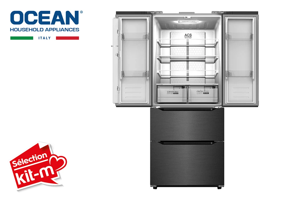 Refrigerador Multi Puertas French Door Dark inox Ocean (OSFD440NFDXB3) - Imagen 2