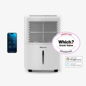 Déshumidificateur 12 L avec hygrostat intégré et contrôle par application intelligente