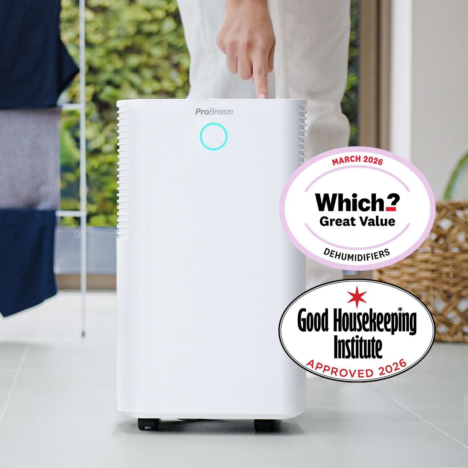 OmniDry Deshumidificador silencioso de bajo consumo 12 L con control por aplicación inteligente - Imagen 2
