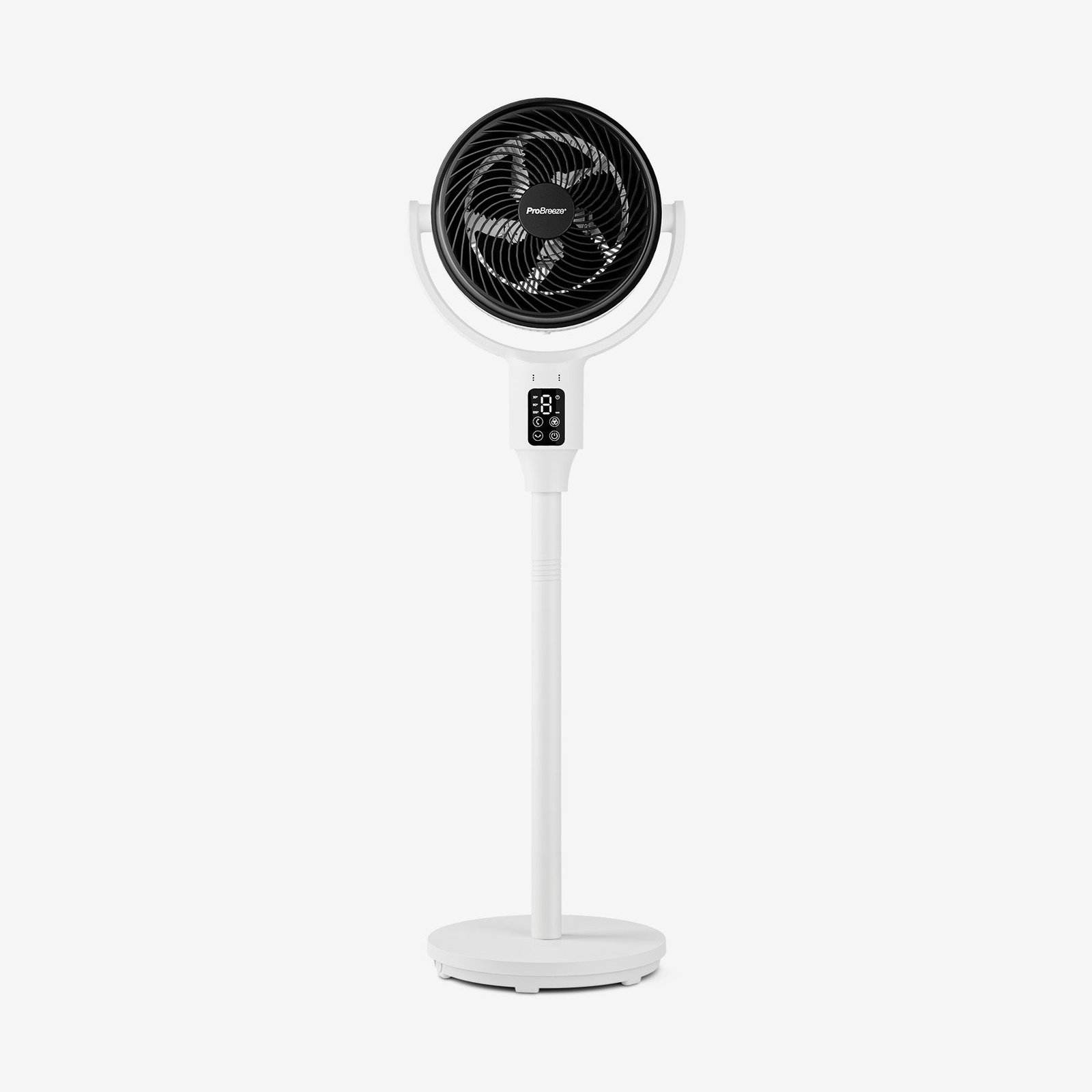 AirFlo™ Ventilateur sur pied hybride 43″ – Circulateur d’air ultra-silencieux – Blanc/Noir - Imagen 11