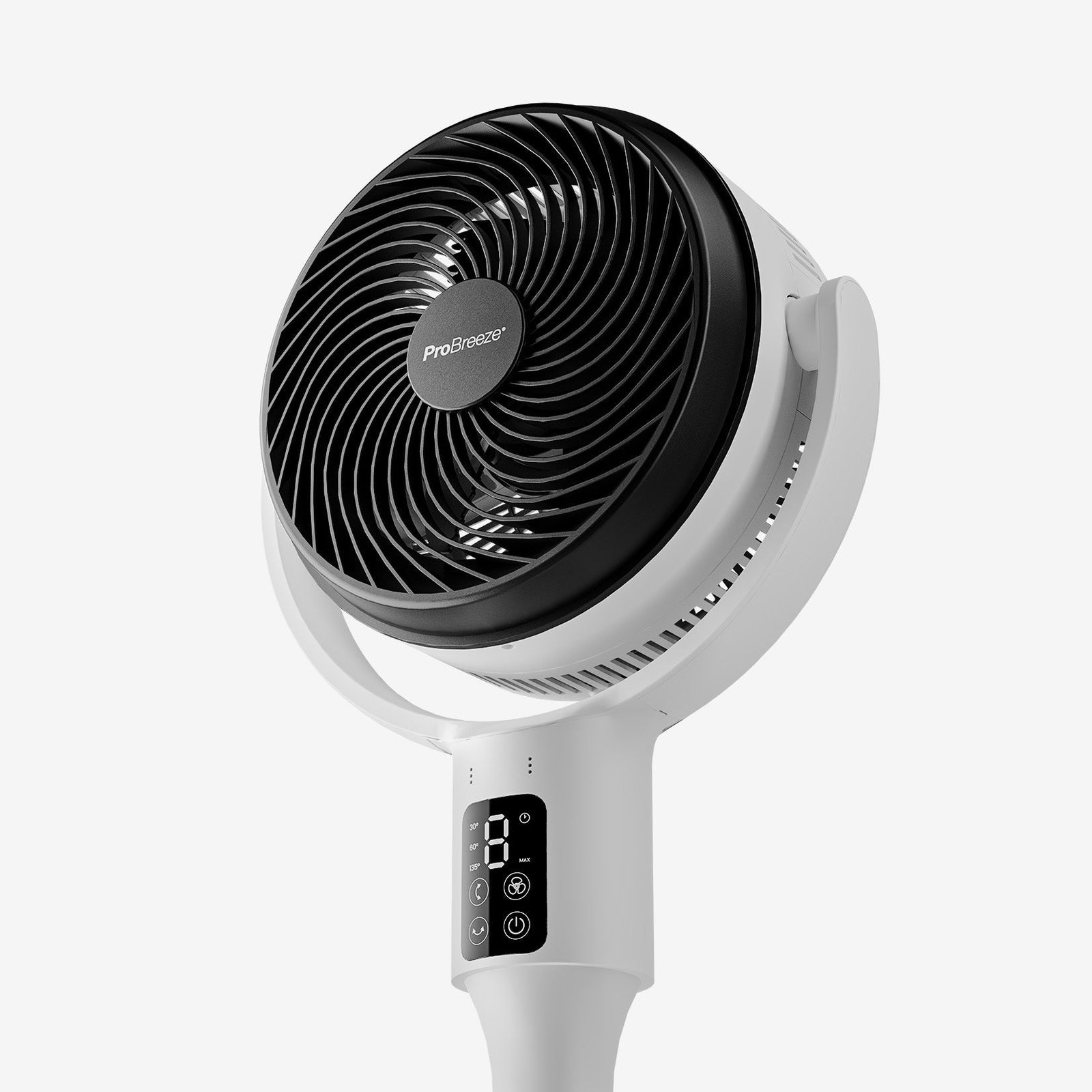 AirFlo™ Ventilateur sur pied hybride 43″ – Circulateur d’air ultra-silencieux – Blanc/Noir - Imagen 7
