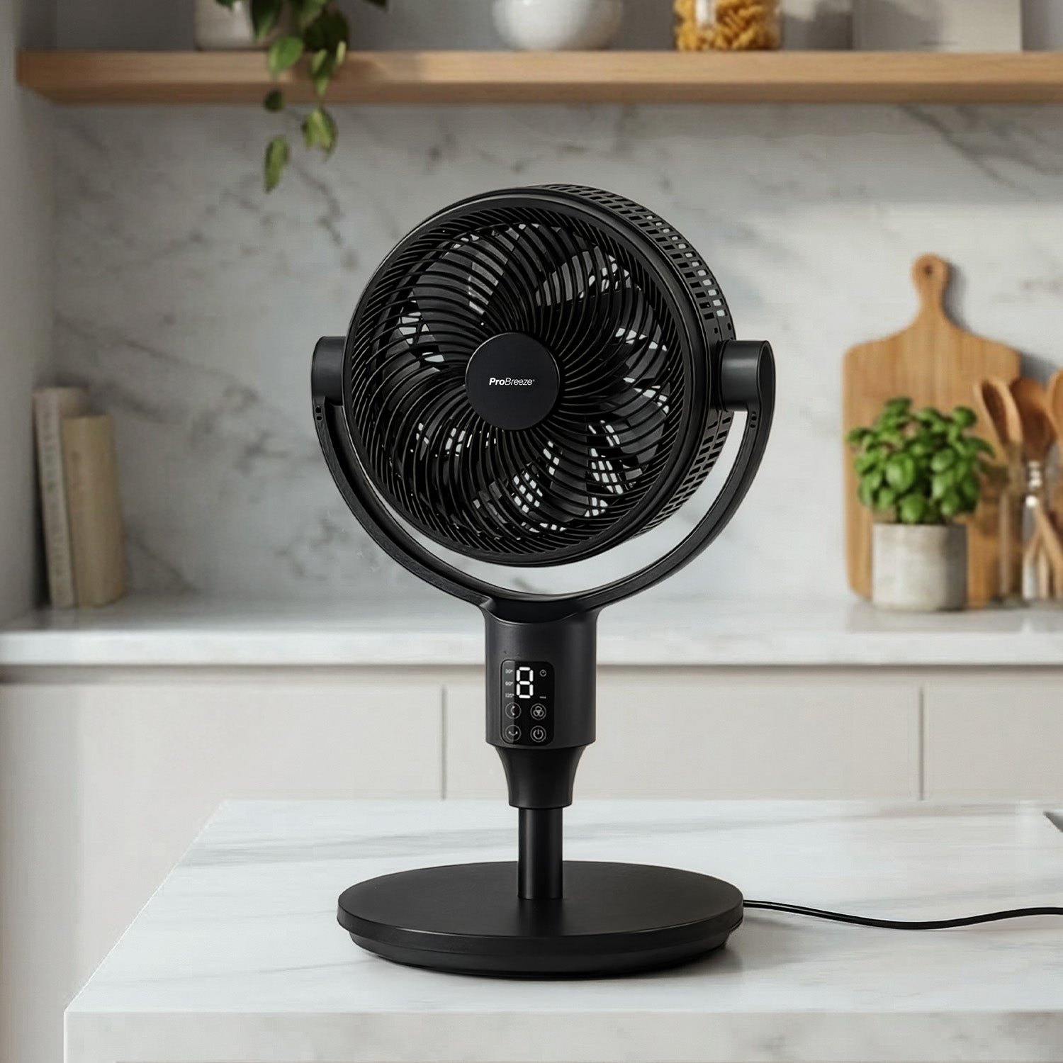 AirFlo Plus™ Ventilateur sur pied hybride intelligent 44″ – Circulateur d’air ultra-silencieux – Noir - Imagen 2