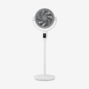 AirFlo Plus™ Ventilateur sur pied hybride 44″ – Circulateur d’air ultra-silencieux – Blanc/Gris