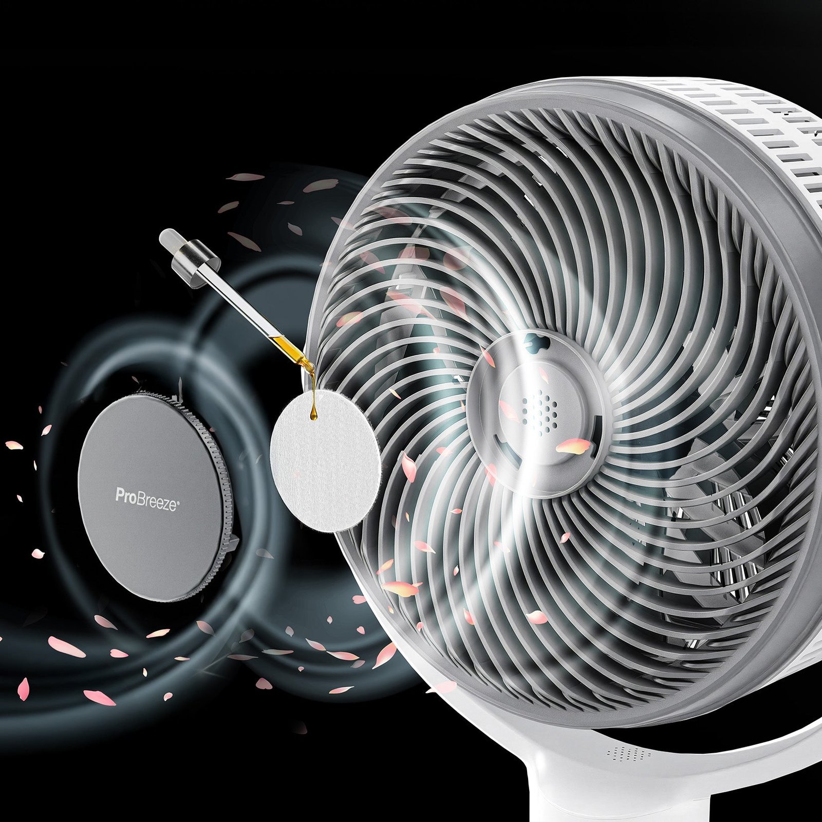 AirFlo Plus™ Ventilateur sur pied hybride 44″ – Circulateur d’air ultra-silencieux – Blanc/Gris - Imagen 9