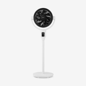 AirFlo Plus™ Ventilateur sur pied hybride 44″ – Circulateur d’air ultra-silencieux – Blanc/Noir