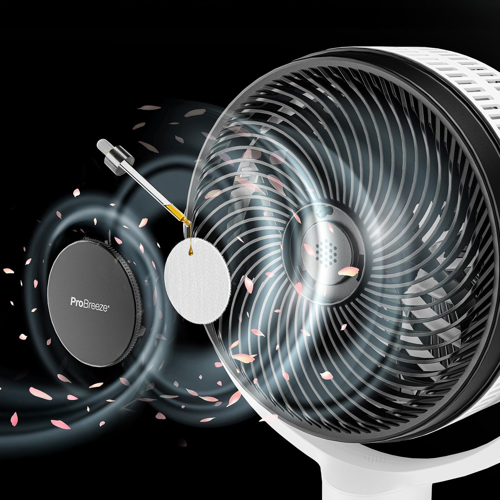 AirFlo Plus™ Ventilateur sur pied hybride 44″ – Circulateur d’air ultra-silencieux – Blanc/Noir - Imagen 4