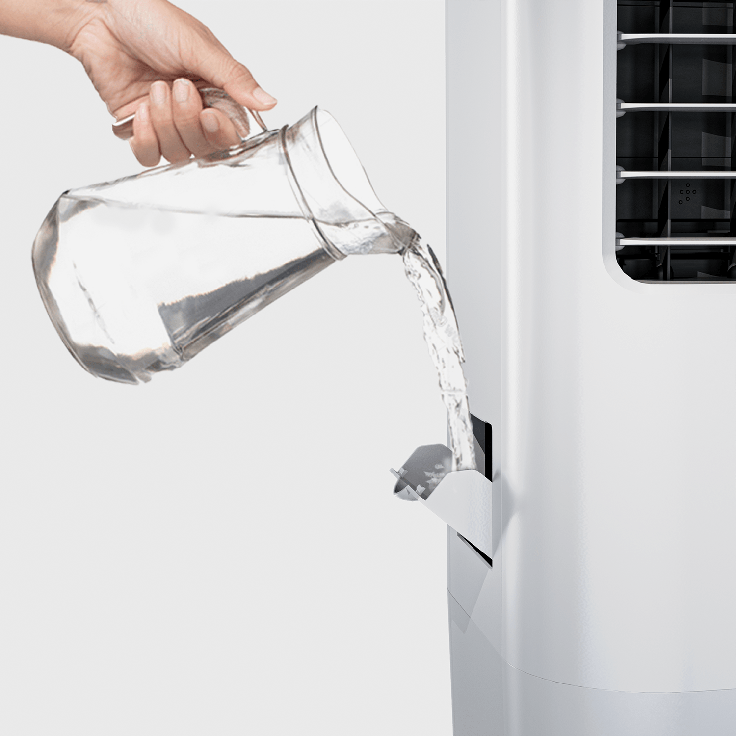 Refrescador de Aire Portátil 10 L con 4 Modos de Funcionamiento, 3 Velocidades, Pantalla LED y Mando a Distancia - Imagen 4